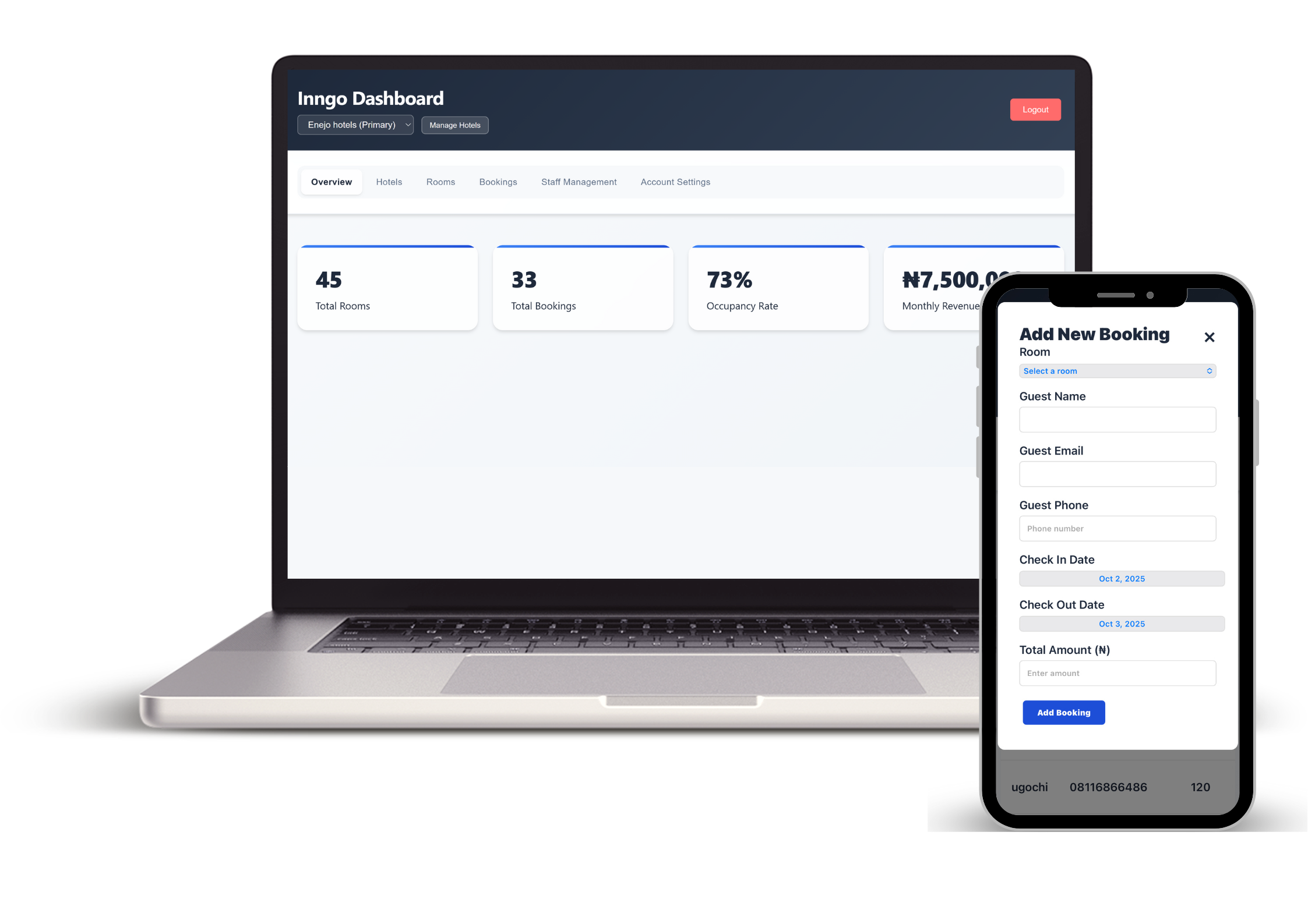 Inngo Dashboard